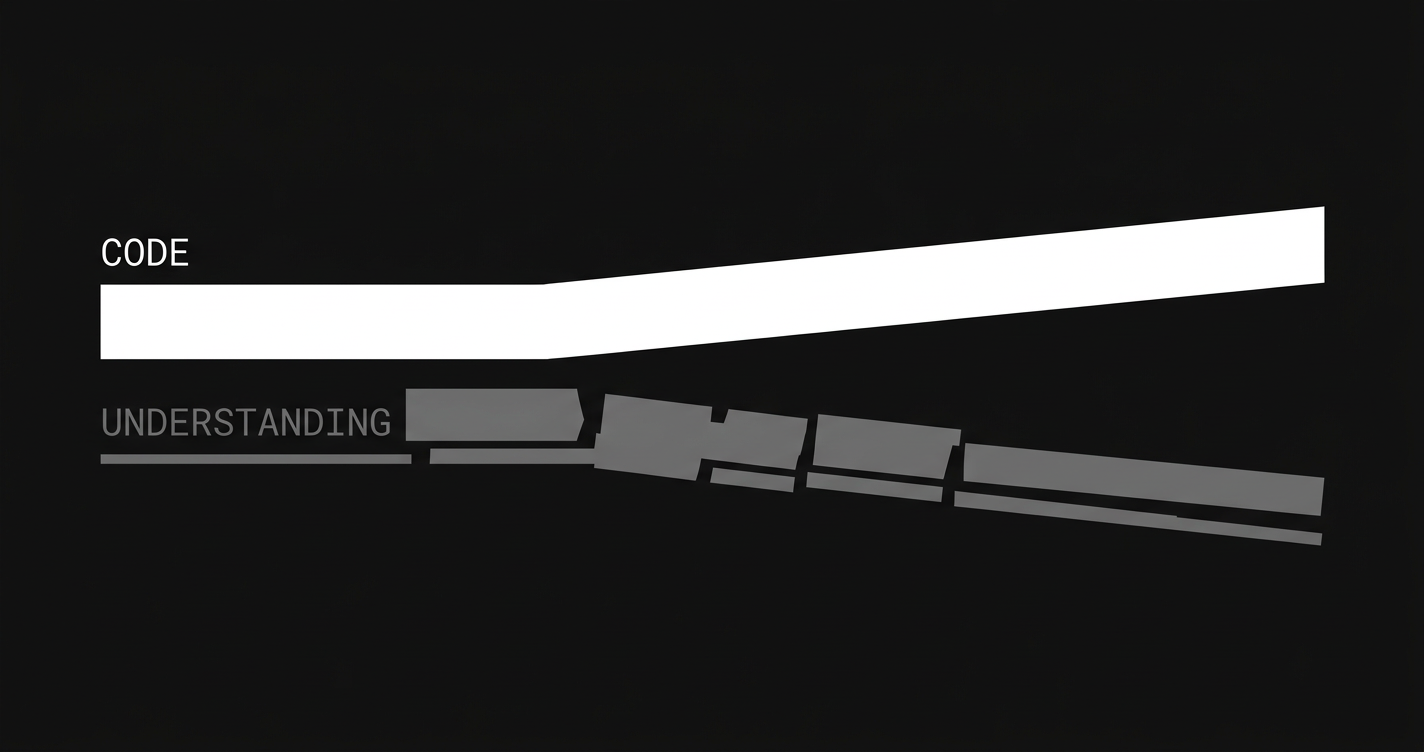 cognitive debt — the gap between code and understanding